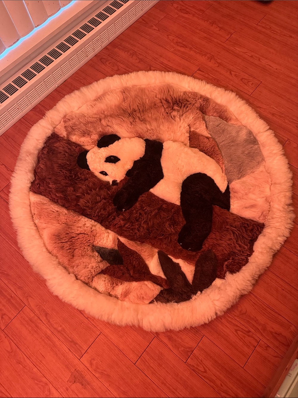 100% Alpaca Fur Rug (Panda 🐼)